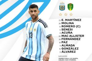 阿根廷vs毛里塔尼亚：梅西替补，恩佐、帕斯、麦卡、小蜘蛛先发