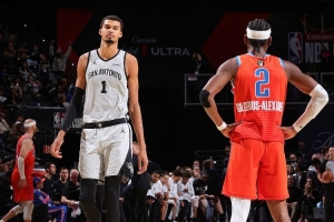 月最佳提名：文班亚马、亚历山大、约基奇、杜兰特、哈登等人在列