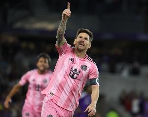 梅西还差5场达成迈阿密百场，当前95场83球44助3冠蝉联MVP！