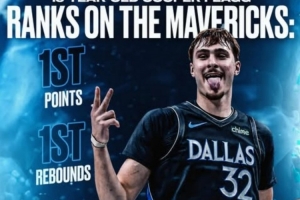 弗拉格新秀赛季得分、篮板、助攻、抢断队内第1 有望成乔丹后首人