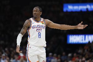 明天雷霆客战湖人 杰伦威因右腿筋伤病管理缺席比赛