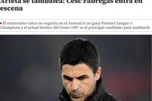 世体：若今年无冠阿尔特塔将下课，阿森纳高层看好法布雷加斯接班