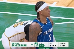 手感火热！谢尔曼再中三分 13中6已砍22分创生涯新高