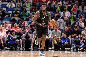 出勤创新高！锡安赛季出战62场 场均21分5.7板3.2助&命中率60%