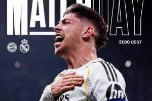 大战在即!皇马发布欧冠客场挑战拜仁海报,巴尔韦德怒吼出镜