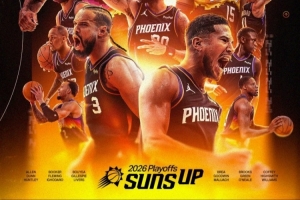 进军季后赛！太阳官推发布海报 庆祝晋级季后赛