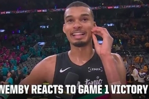 【完整版】文班：我们没有压力 只是在做常规赛一直在做的事